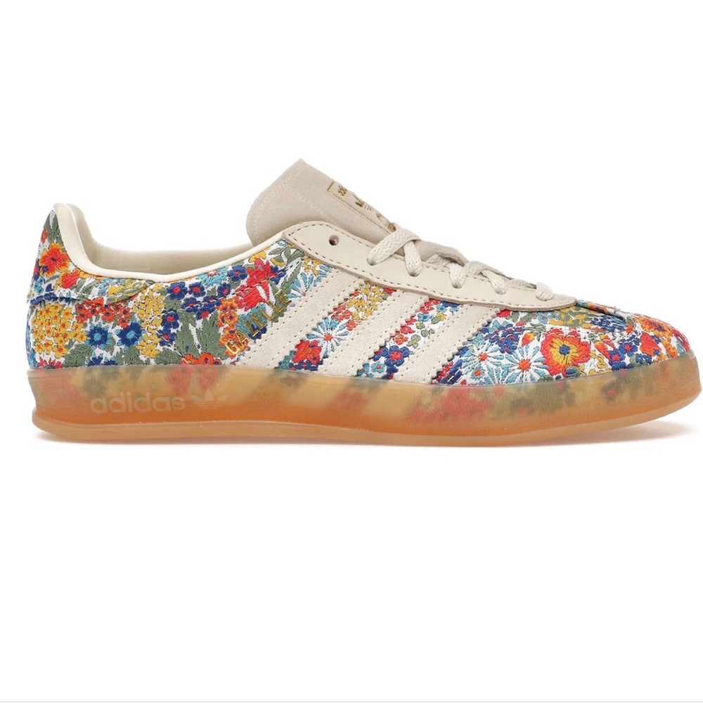 Adidas Women's Gazelle Sneaker with Liberty of London Floral Brocade - NWT
